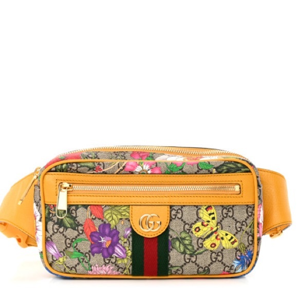 Gucci Handbags - New GUCCI Ophidia GG Supreme Monogram Flora Medium Ophidia Belt Bag Fanny pack
